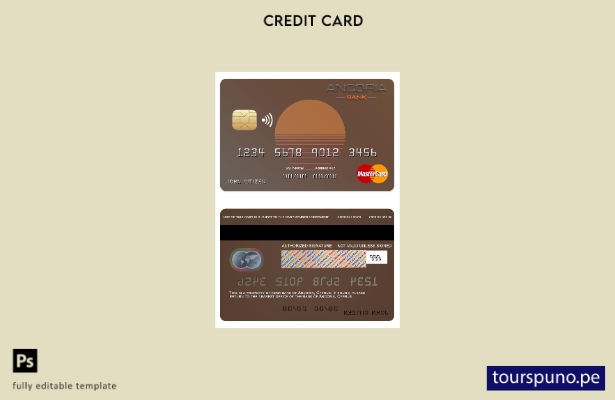 lista para imprimir plantilla de mastercard del banco Ancoria de Chipre